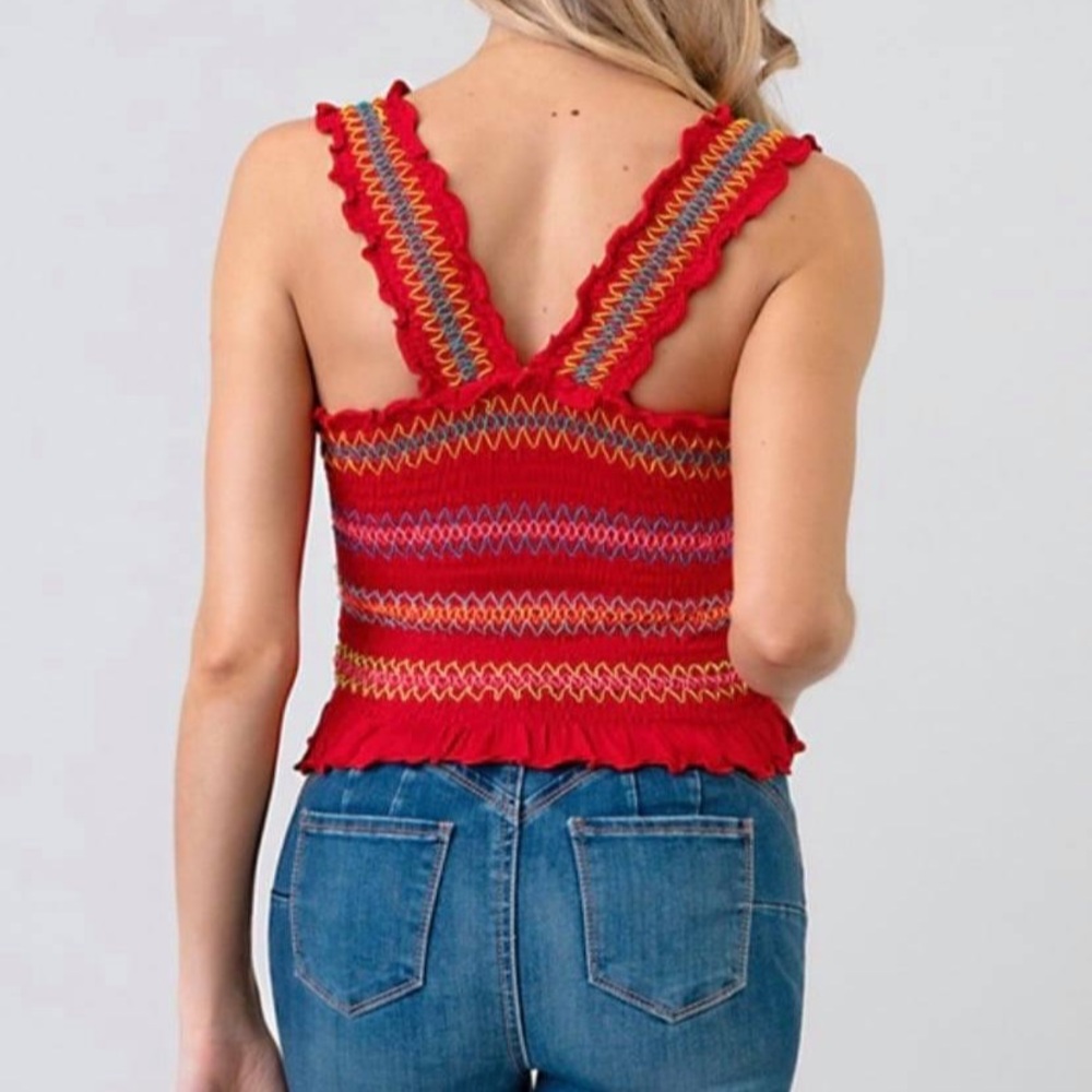Colorful Crop/Tank Top - Picture 7 of 7